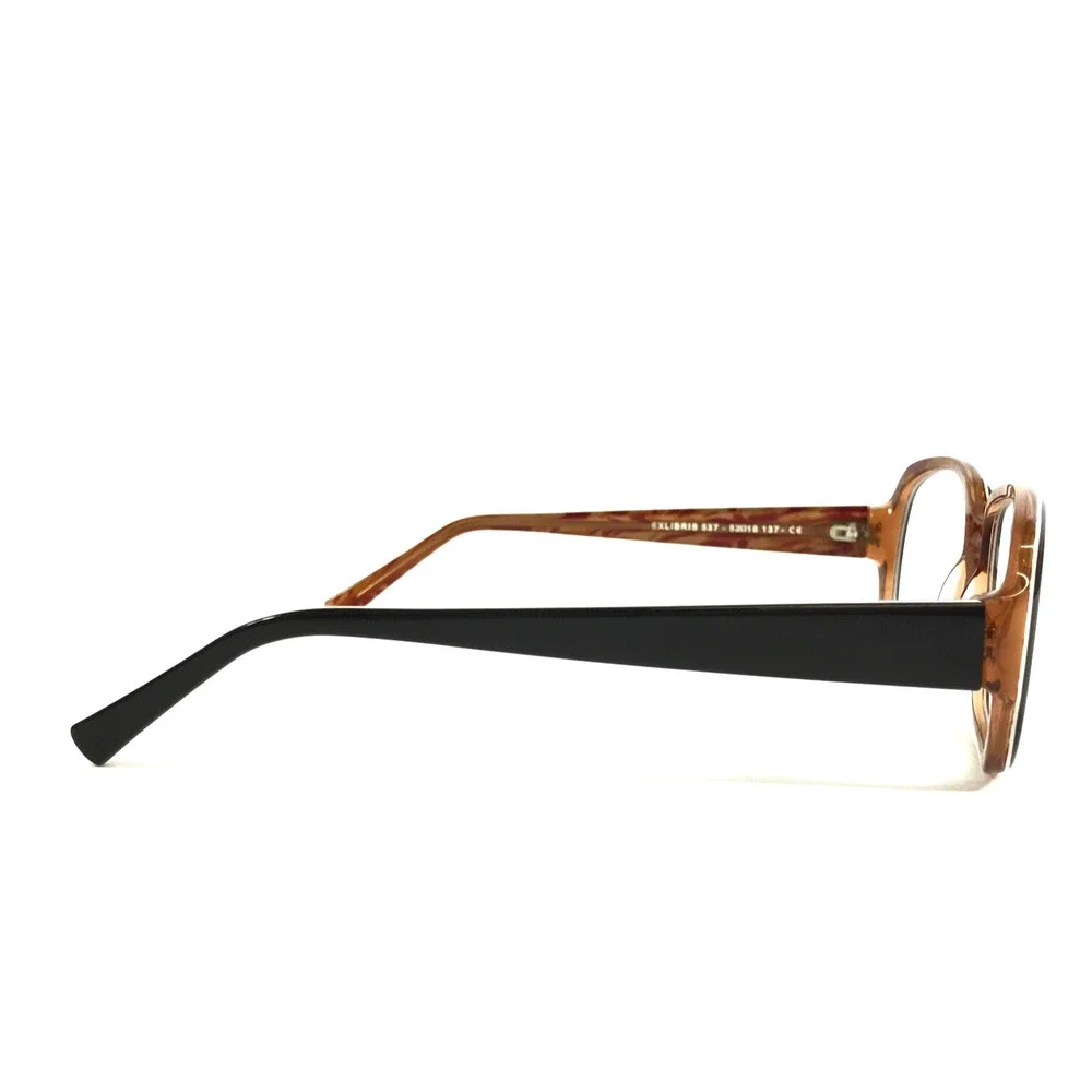 Jean Lafont Eyeglasses Frames EXLIBRIS 537 Black Brown Square Full Rim 52-18-137